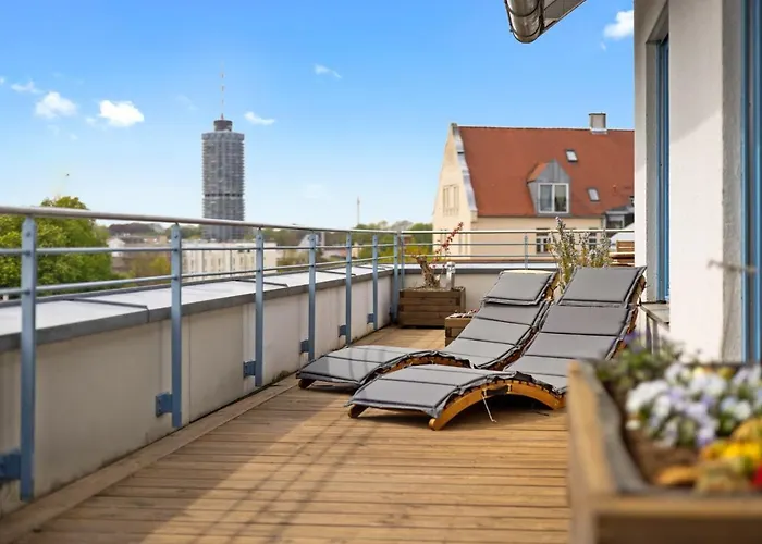 Arbio I Premium Penthouse Apartment Augsburg